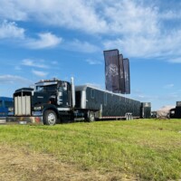 Tris Siveni_Street cafe_Kenworth W900_American truck_